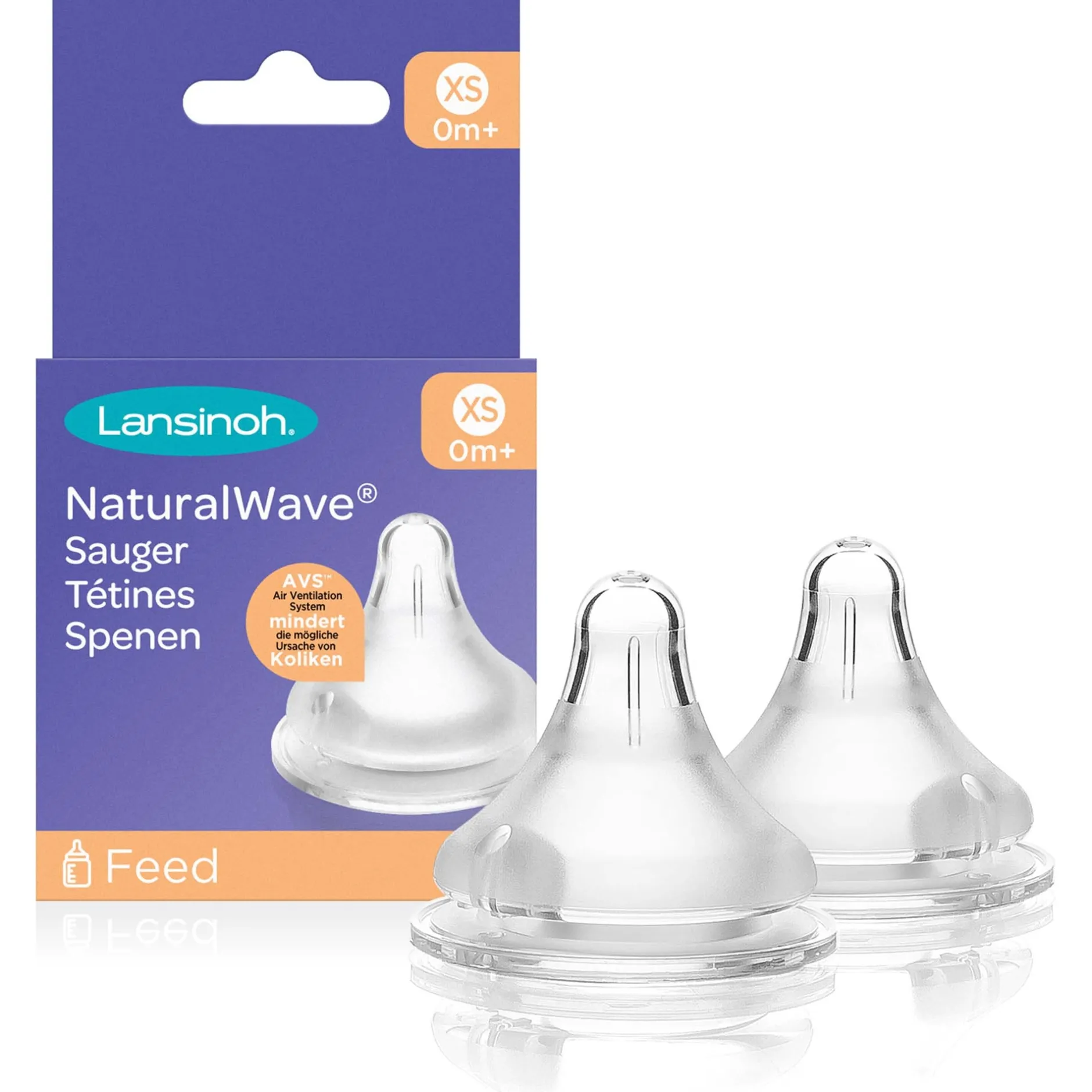 Flesspenen*Lansinoh Natural Wave flesspeen ExtraSmall wit