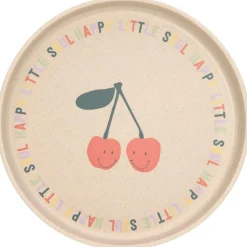 Kinderborden*Lässig Lassig bordje happy fruits cherry roze