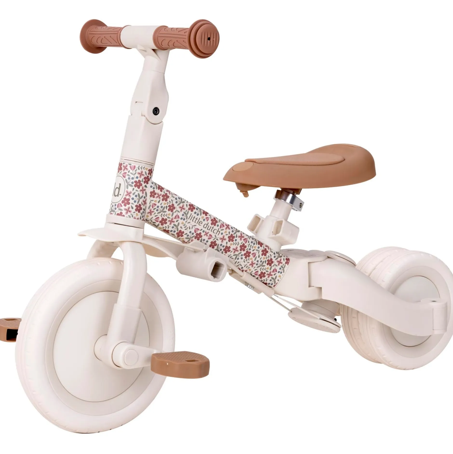 Loopfietsen & Loopwagens|Buitenspeelgoed*Little Dutch 4 in 1 twee- en driewieler fiets Off-White