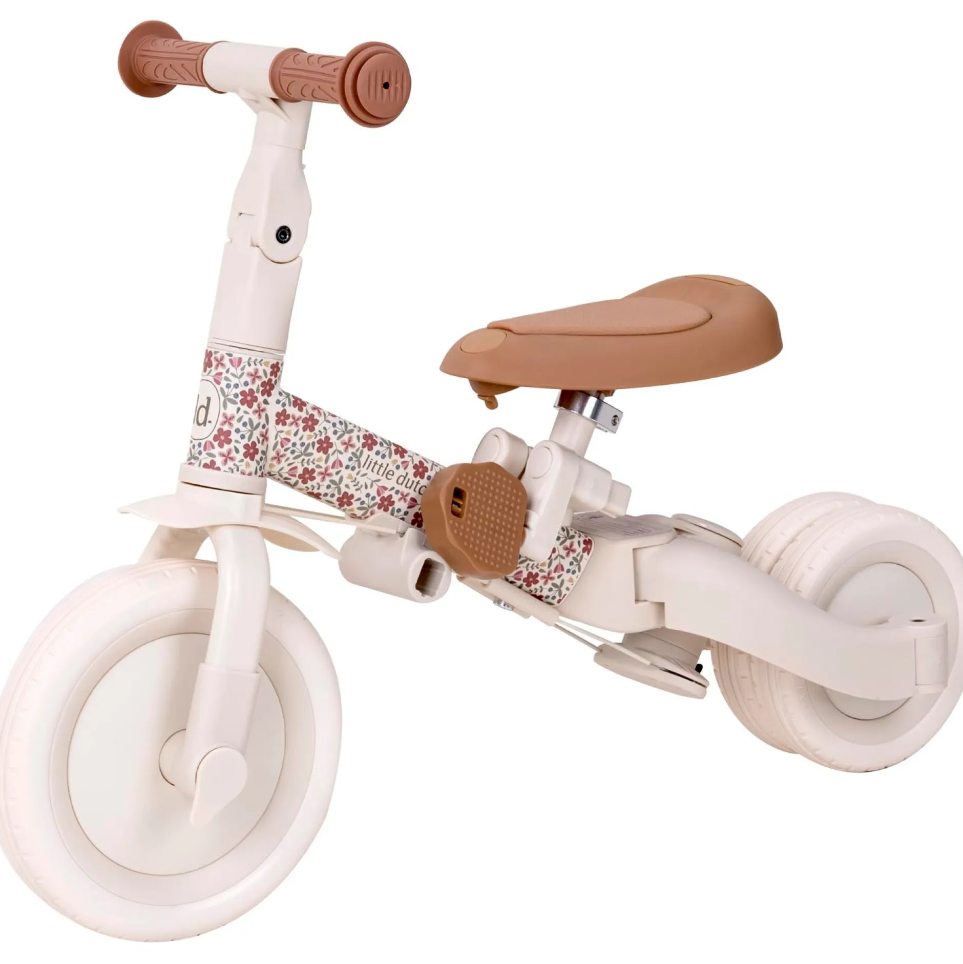 Loopfietsen & Loopwagens|Buitenspeelgoed*Little Dutch 4 in 1 twee- en driewieler fiets Off-White