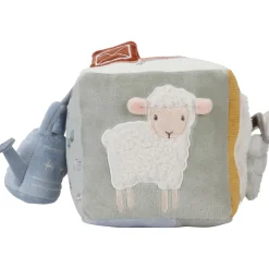 Interactief Speelgoed|Hangspeelgoed*Little Dutch activiteitenkubus Little Farm Mintgreen