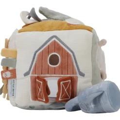 Interactief Speelgoed|Hangspeelgoed*Little Dutch activiteitenkubus Little Farm Mintgreen