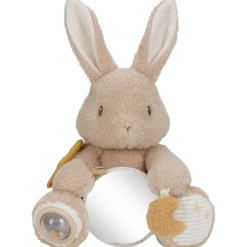 Knuffels*Little Dutch activiteitenknuffel Newborn Naturals Bunny Beigebrown