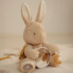 Knuffels*Little Dutch activiteitenknuffel Newborn Naturals Bunny Beigebrown