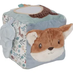Interactief Speelgoed|Hangspeelgoed*Little Dutch activiteitenkubus Forest Friends Lightbrown