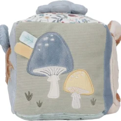 Interactief Speelgoed|Hangspeelgoed*Little Dutch activiteitenkubus Forest Friends Lightbrown