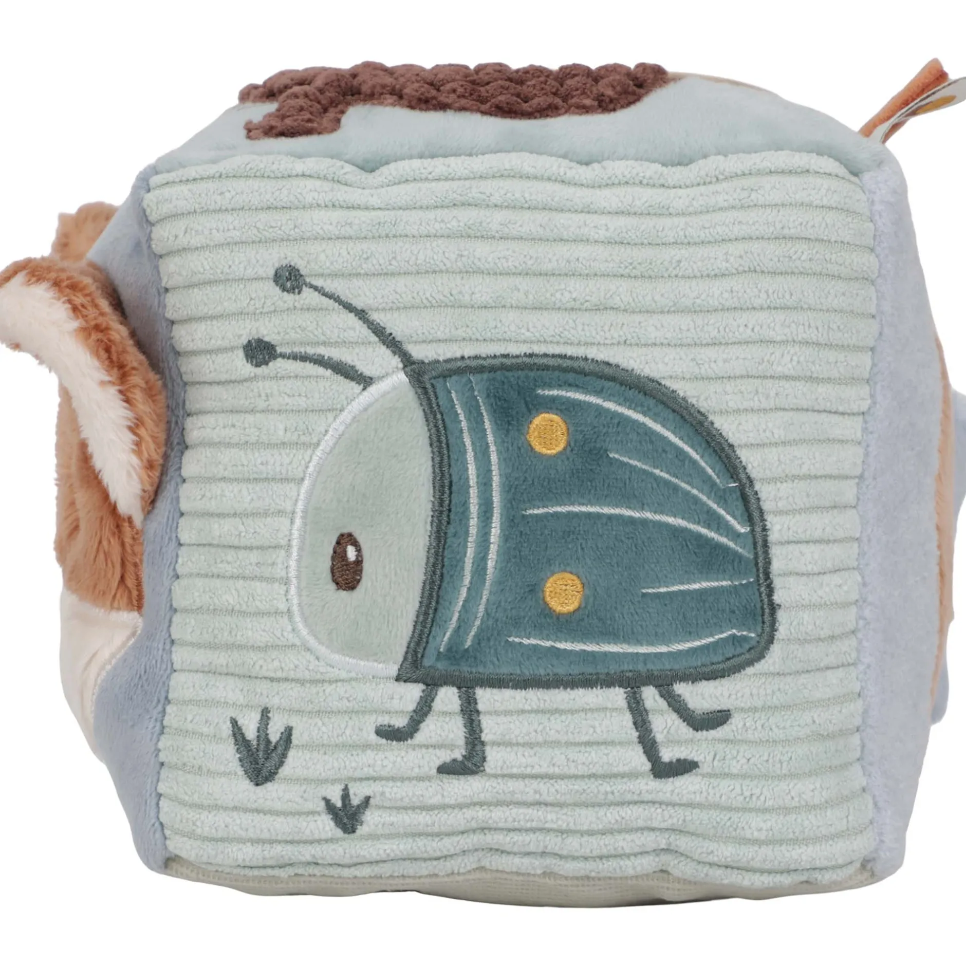 Interactief Speelgoed|Hangspeelgoed*Little Dutch activiteitenkubus Forest Friends Lightbrown