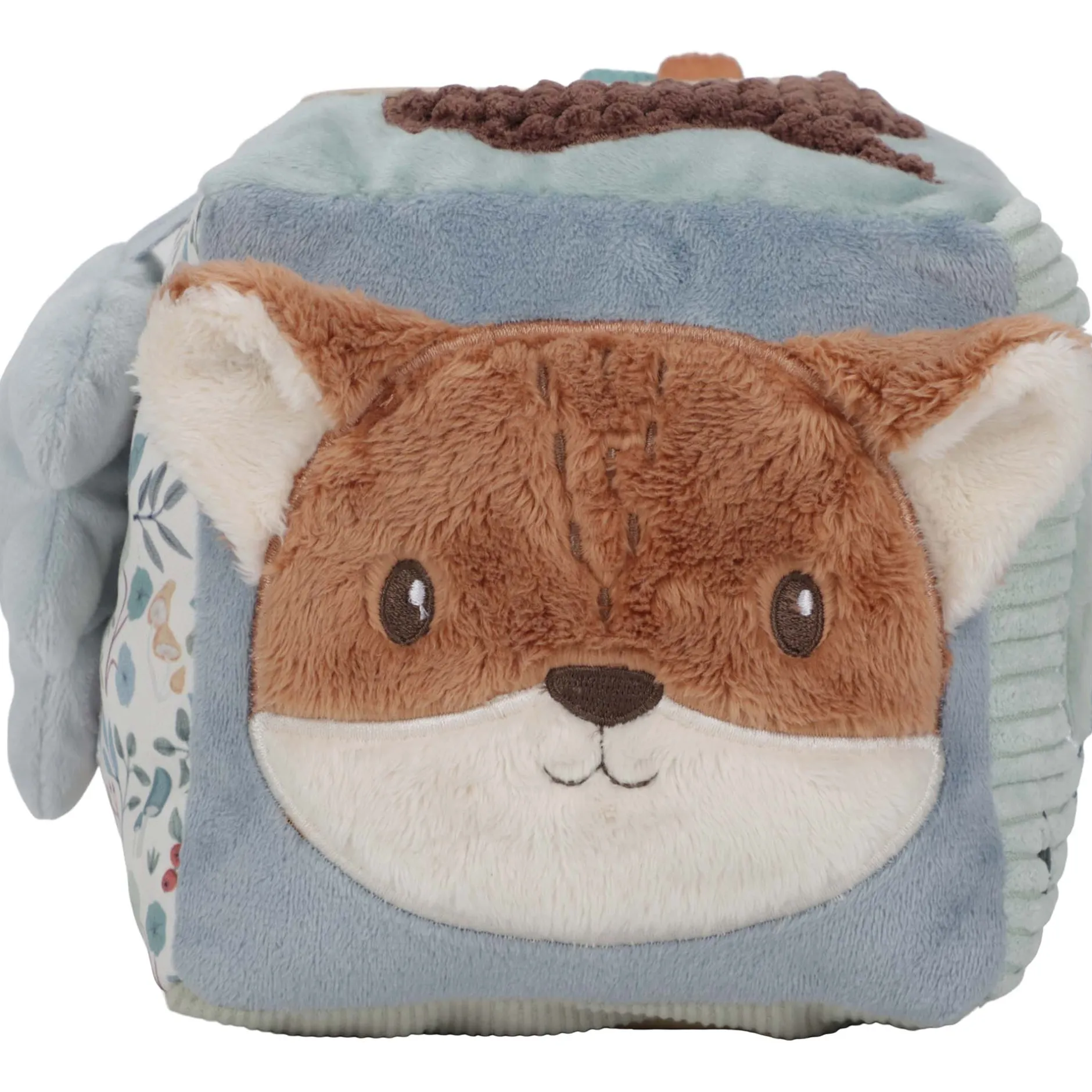 Interactief Speelgoed|Hangspeelgoed*Little Dutch activiteitenkubus Forest Friends Lightbrown