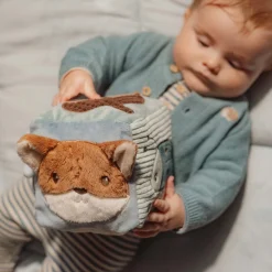 Interactief Speelgoed|Hangspeelgoed*Little Dutch activiteitenkubus Forest Friends Lightbrown