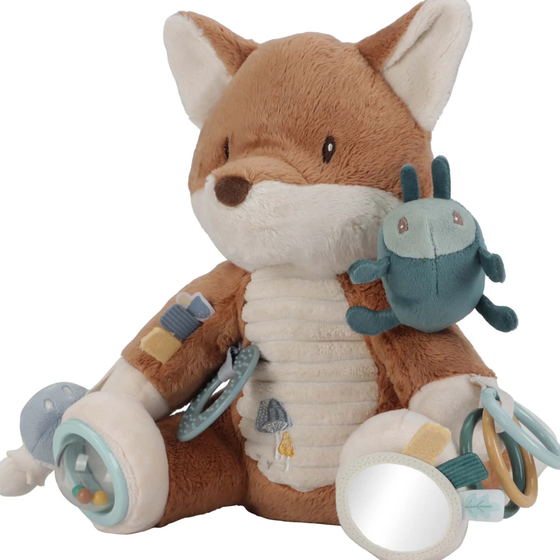 Hangspeelgoed|Speelgoed Voor Onderweg*Little Dutch activiteiten vos Forest Friends Lightbrown