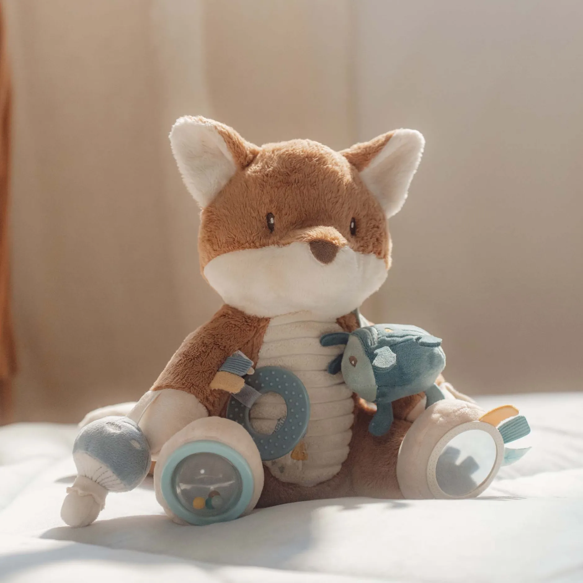 Hangspeelgoed|Speelgoed Voor Onderweg*Little Dutch activiteiten vos Forest Friends Lightbrown