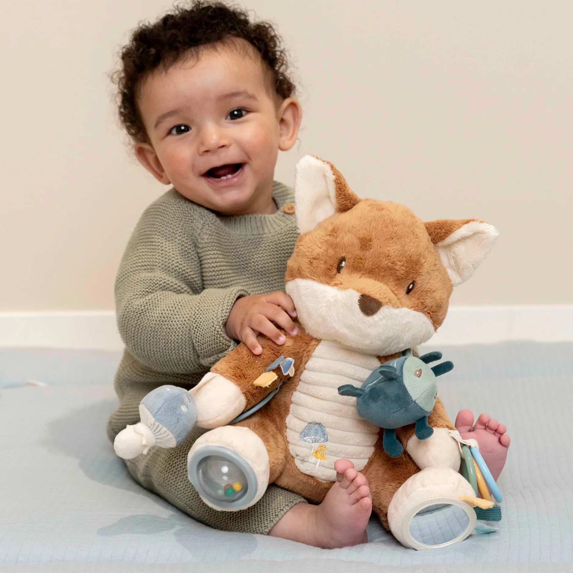 Hangspeelgoed|Speelgoed Voor Onderweg*Little Dutch activiteiten vos Forest Friends Lightbrown