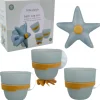 Badspeelgoed|Badspeelgoed*Little Dutch Badwand Bekers Zeester Blue