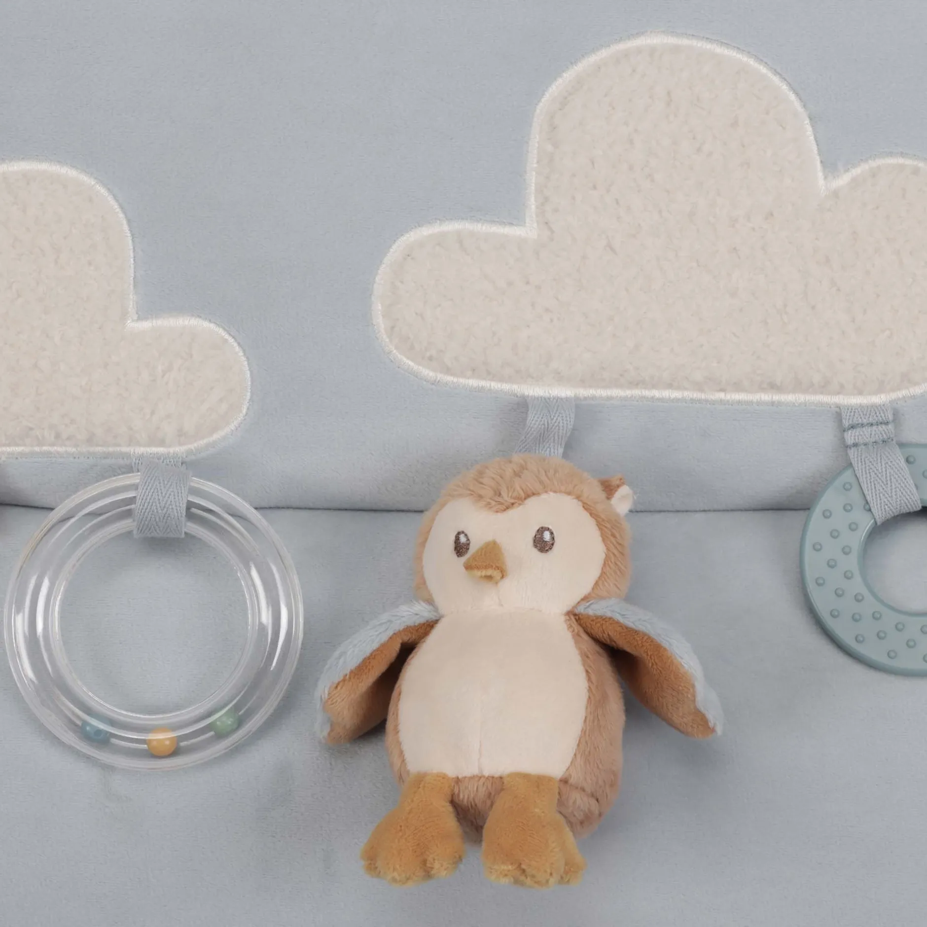 Boxkleden*Little Dutch boxkleed Forest Friends Light Blue