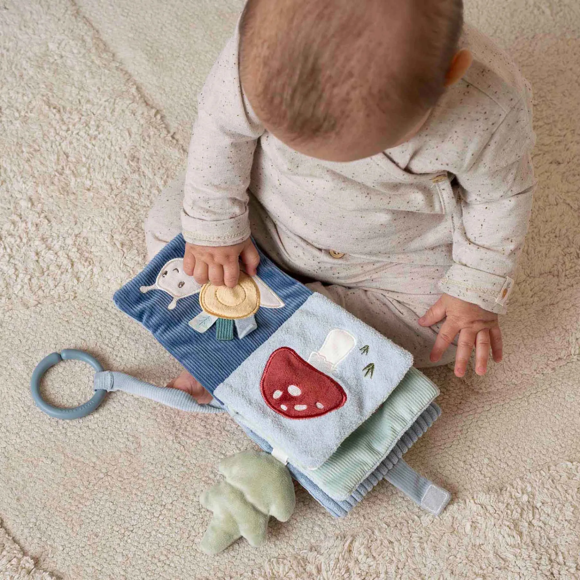 Buggyboekjes|Speelgoed Voor Onderweg*Little Dutch buggyboekje Forest Friends Lightbrown