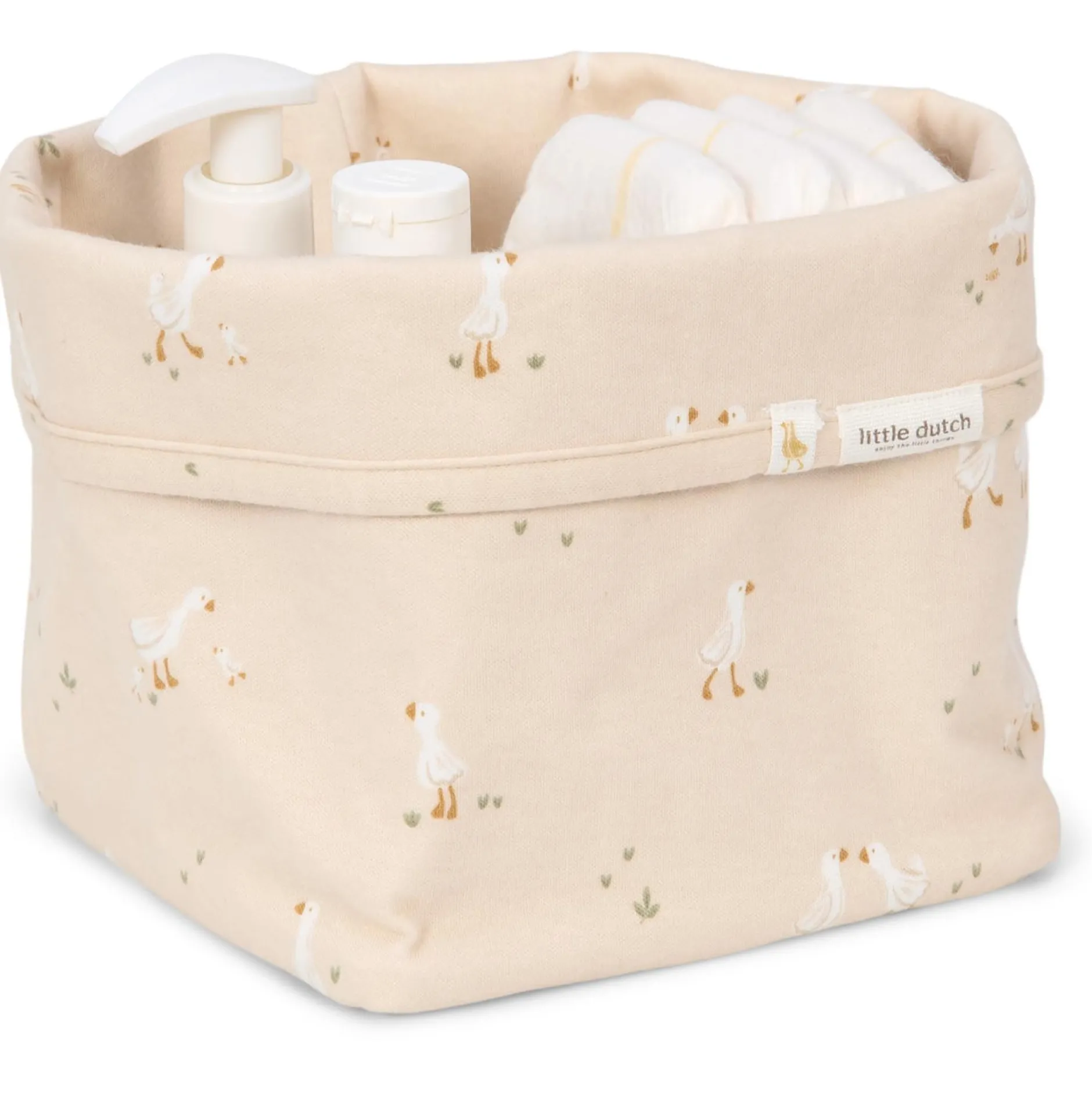 Manden & Dozen*Little Dutch commodemandje Little Goose beige