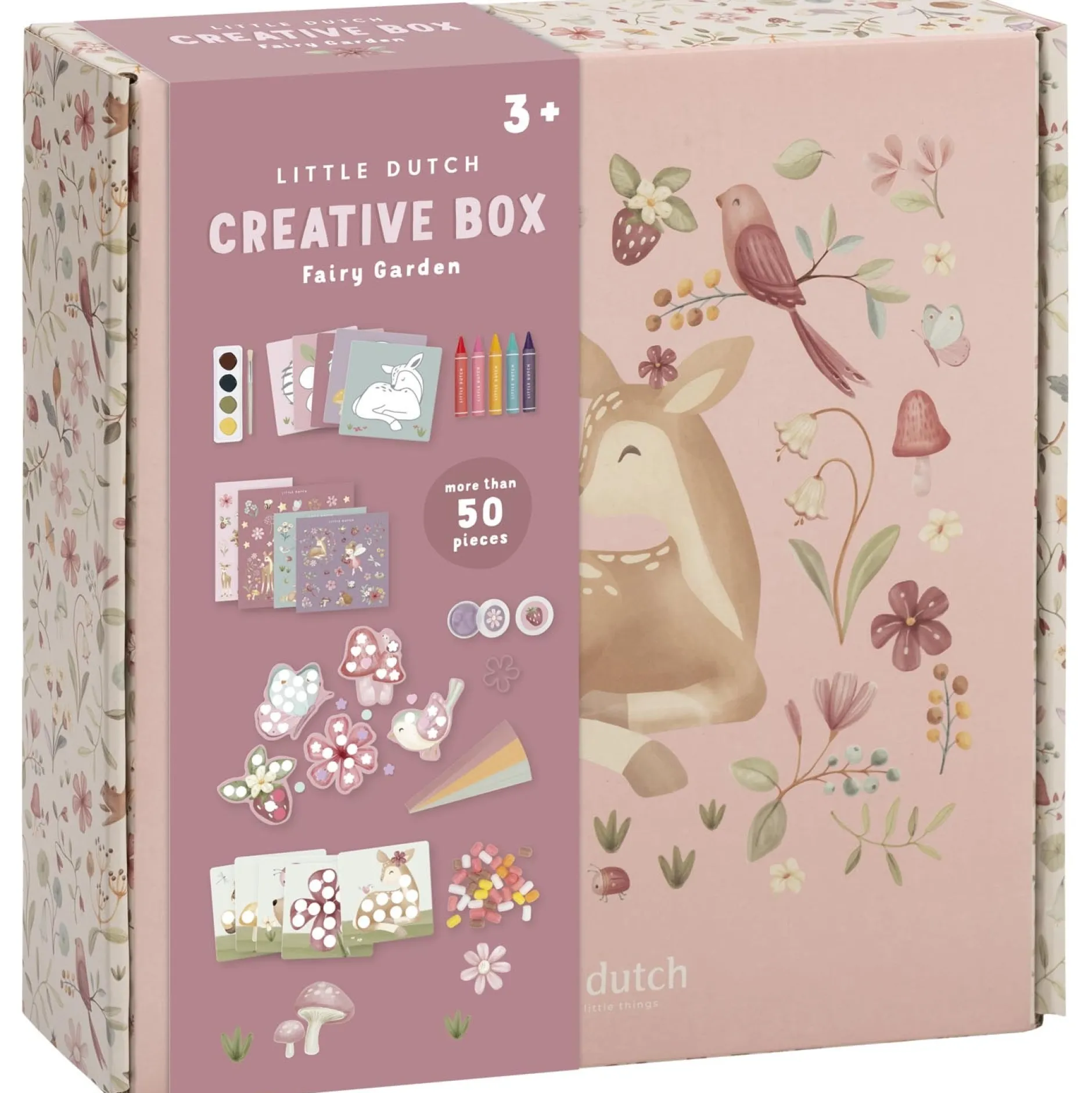 Tekenen|Puzzels & Spellen*Little Dutch crea box Fairy Garden Pink