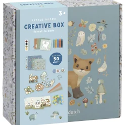 Tekenen|Puzzels & Spellen*Little Dutch crea box Forest Friends Blue
