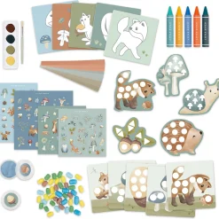 Tekenen|Puzzels & Spellen*Little Dutch crea box Forest Friends Blue