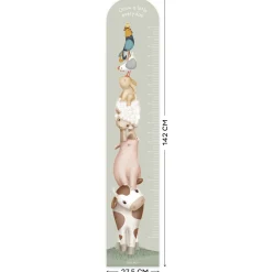 Wanddecoratie*Little Dutch Groeimeter Little Farm mint