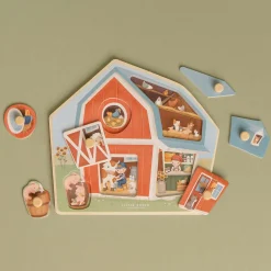 Puzzels*Little Dutch houten puzzel Little Farm Multi
