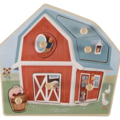 Puzzels*Little Dutch houten puzzel Little Farm Multi