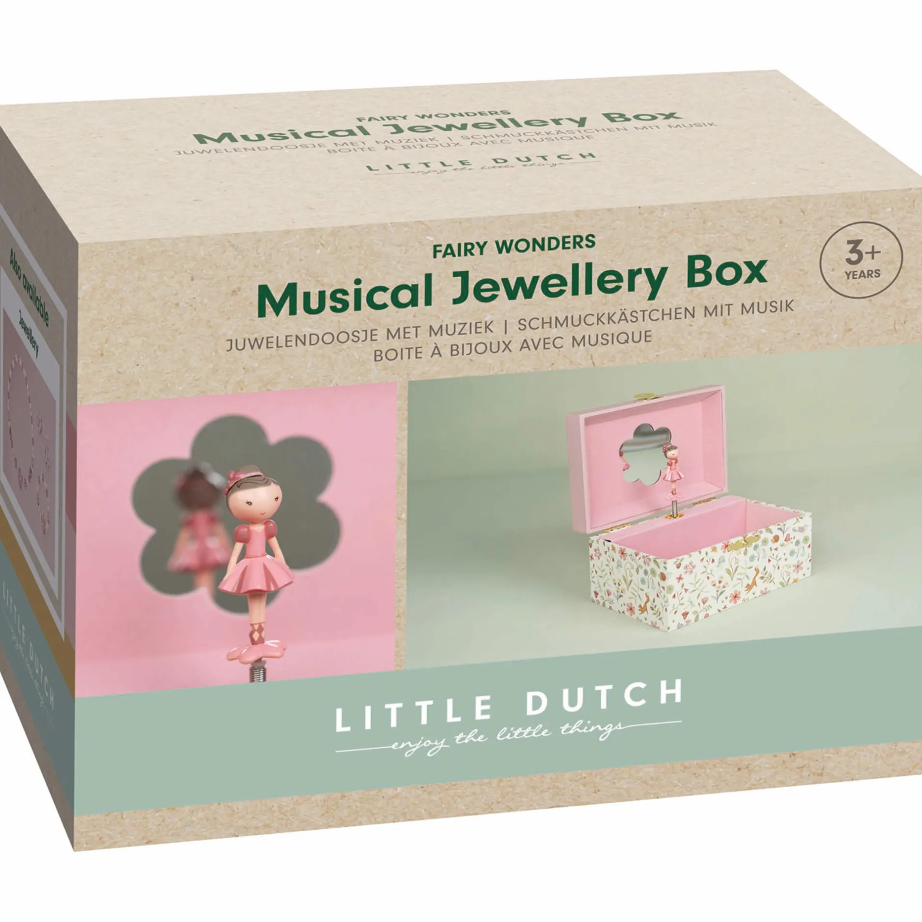 Kraamcadeaus|Puzzels & Spellen*Little Dutch Juwelendoosje Rosa Multi