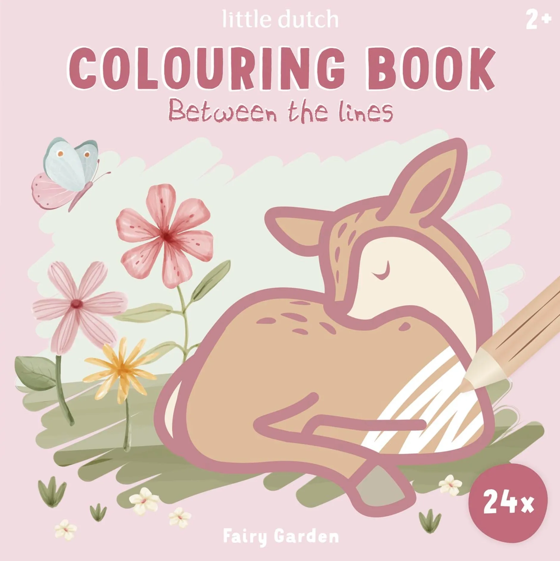Tekenen|Puzzels & Spellen*Little Dutch kleurboek Fairy Garden Pink
