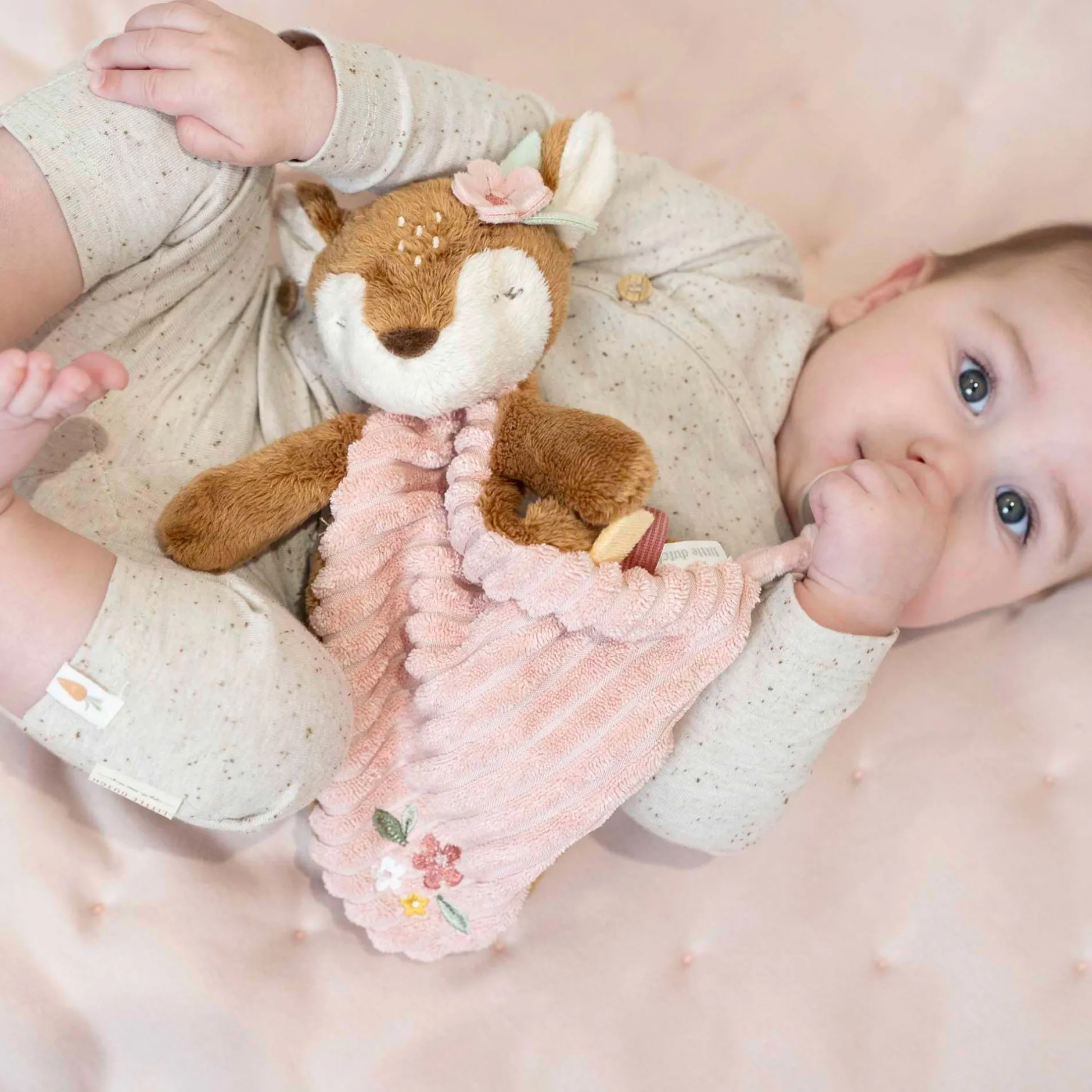 Knuffeldoekjes|Fopspenen & Accessoires*Little Dutch knuffeldoekje Fairy Garden bruin