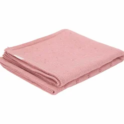 Dekens*Little Dutch ledikant deken gebreid pure roze