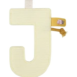 Wanddecoratie*Little Dutch letterslinger J geel