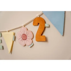 Wanddecoratie*Little Dutch letterslinger touwtje wit