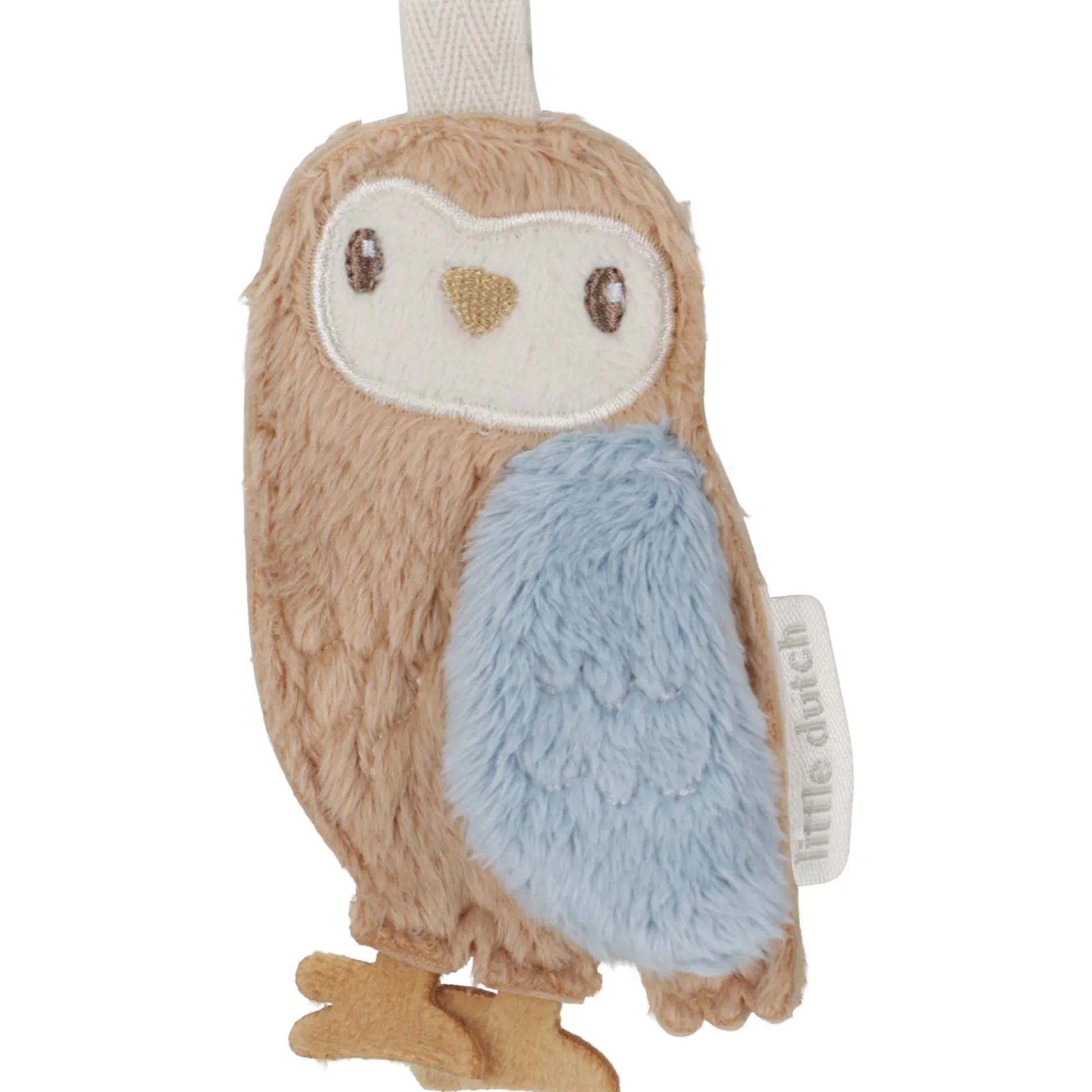 Wanddecoratie*Little Dutch Letterslinger Uil bruin