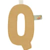 Wanddecoratie*Little Dutch letterslinger Q geel
