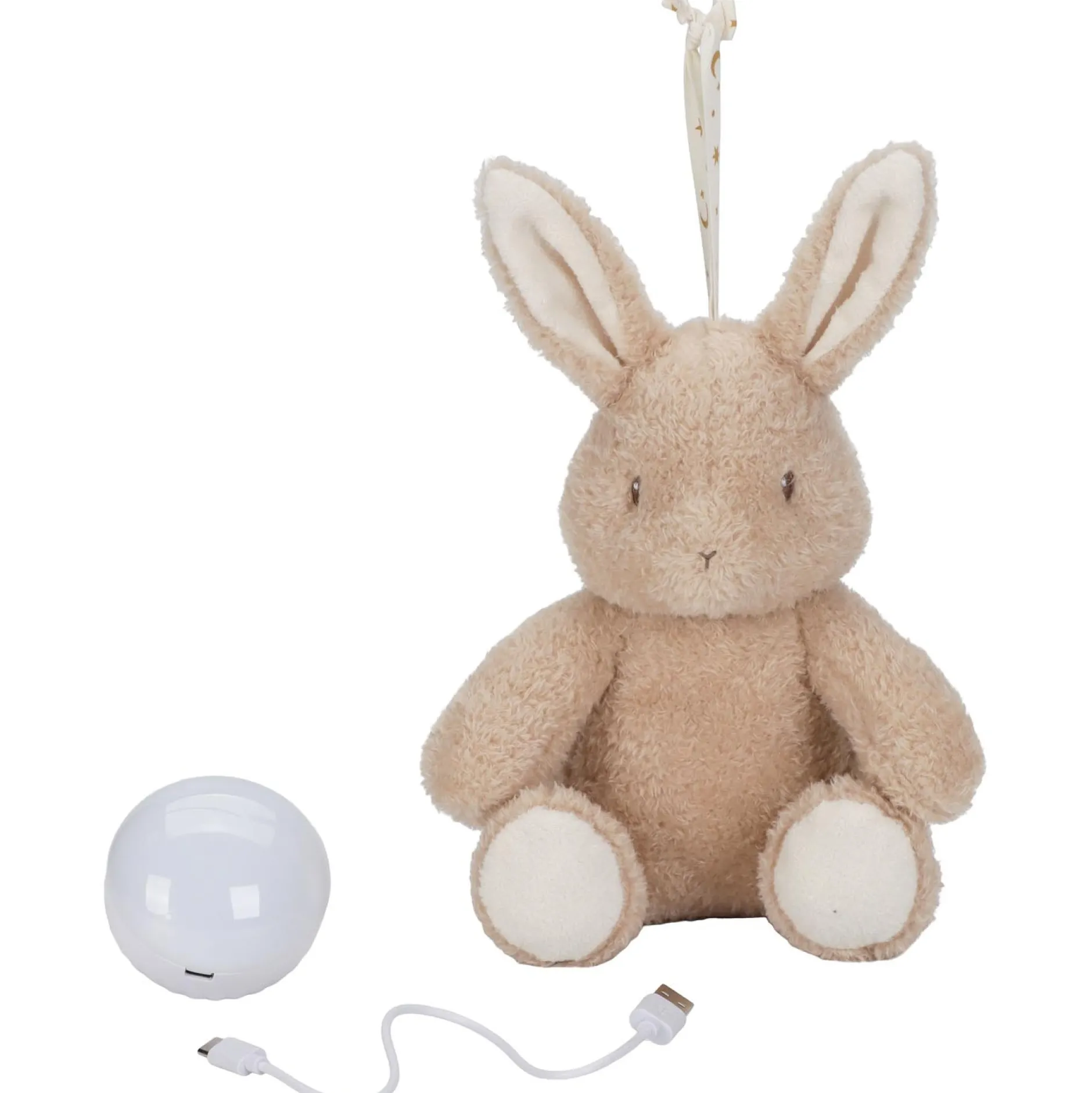 Slaaptrainers*Little Dutch licht en geluid knuffel konijn multi