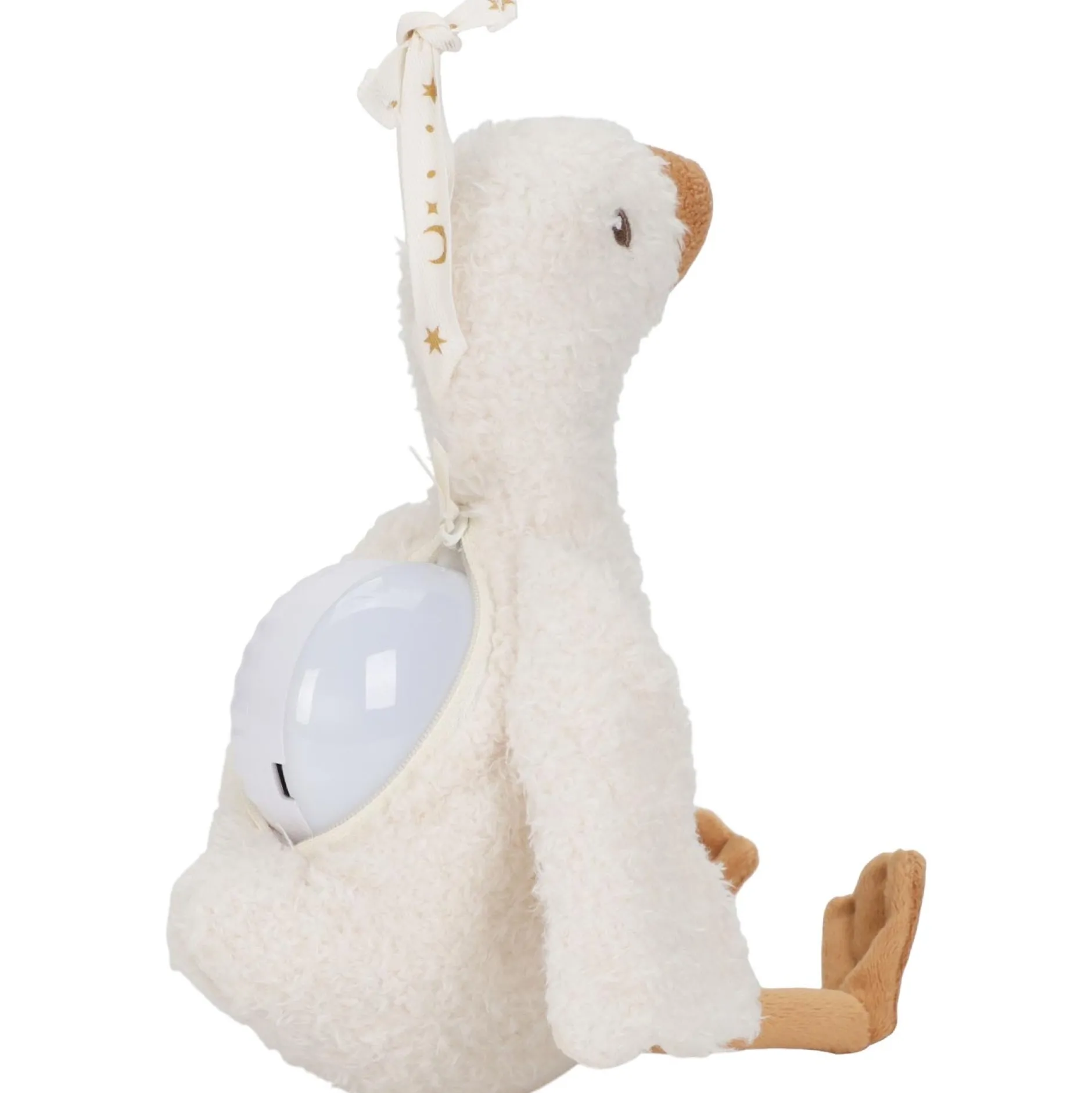 Slaaptrainers*Little Dutch licht en geluid knuffel gans multi
