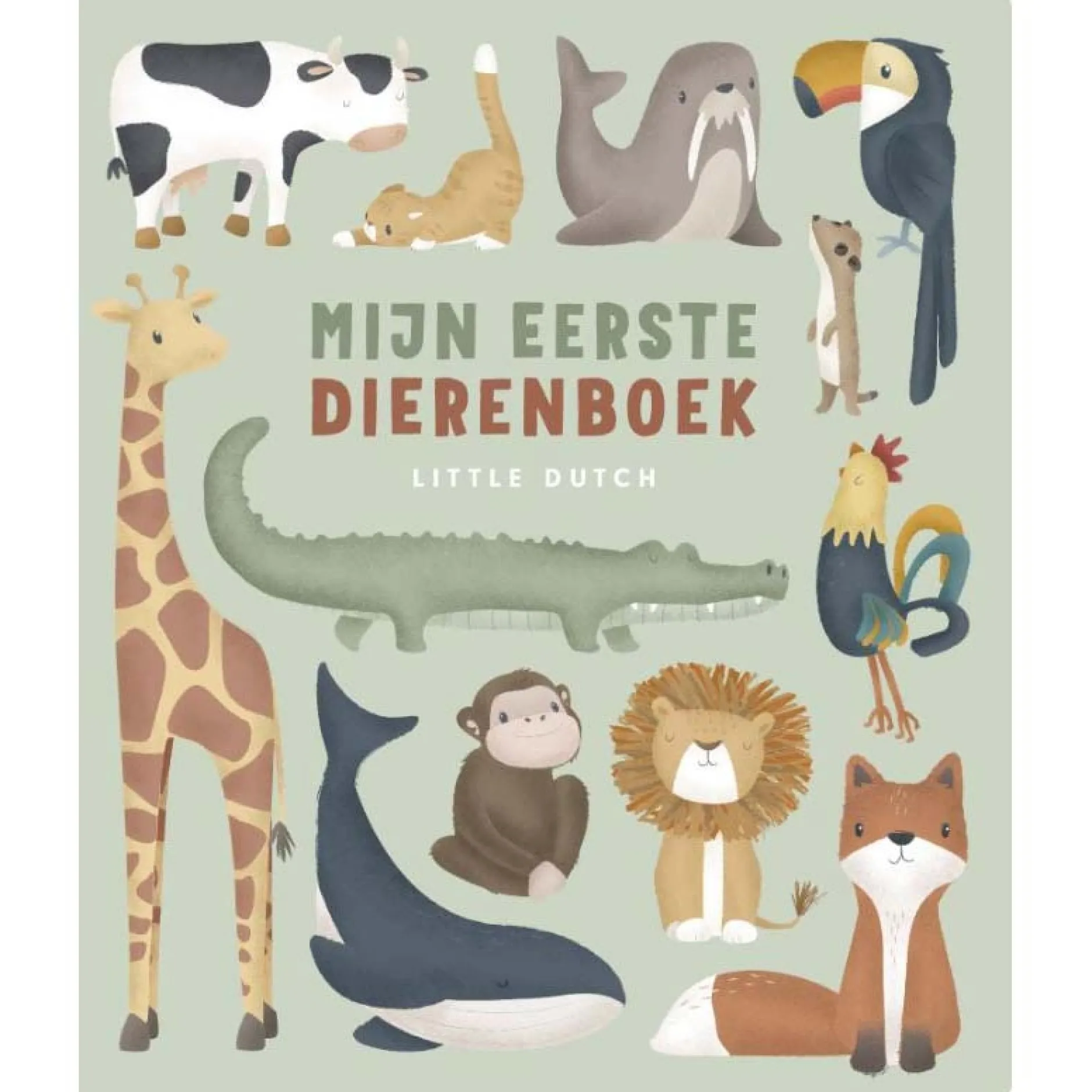 Kinderboeken*Little Dutch mijn eerste dierenboek Mintgreen