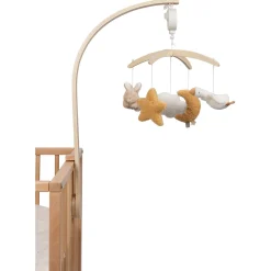 Muziekmobielen & Muziekdoosjes*Little Dutch muziekmobiel Newborn Naturals Bunny Beigebrown