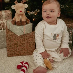 Pyjama's|Pyjama's*Little Dutch pyjama kerst Beigebrown
