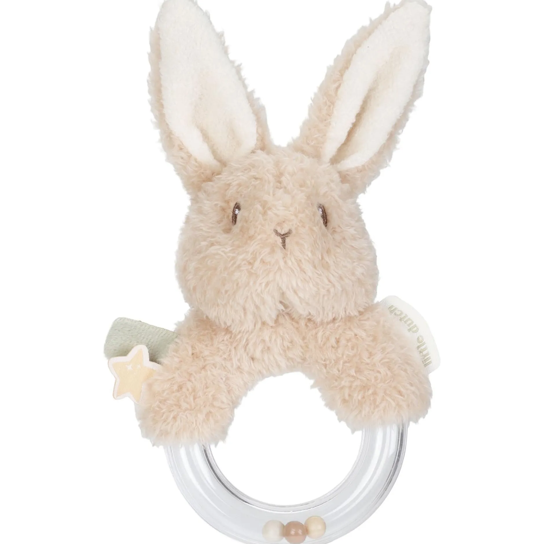 Rammelaars*Little Dutch ringrammelaar Newborn Naturals Bunny Beigebrown