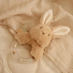 Rammelaars*Little Dutch ringrammelaar Newborn Naturals Bunny Beigebrown