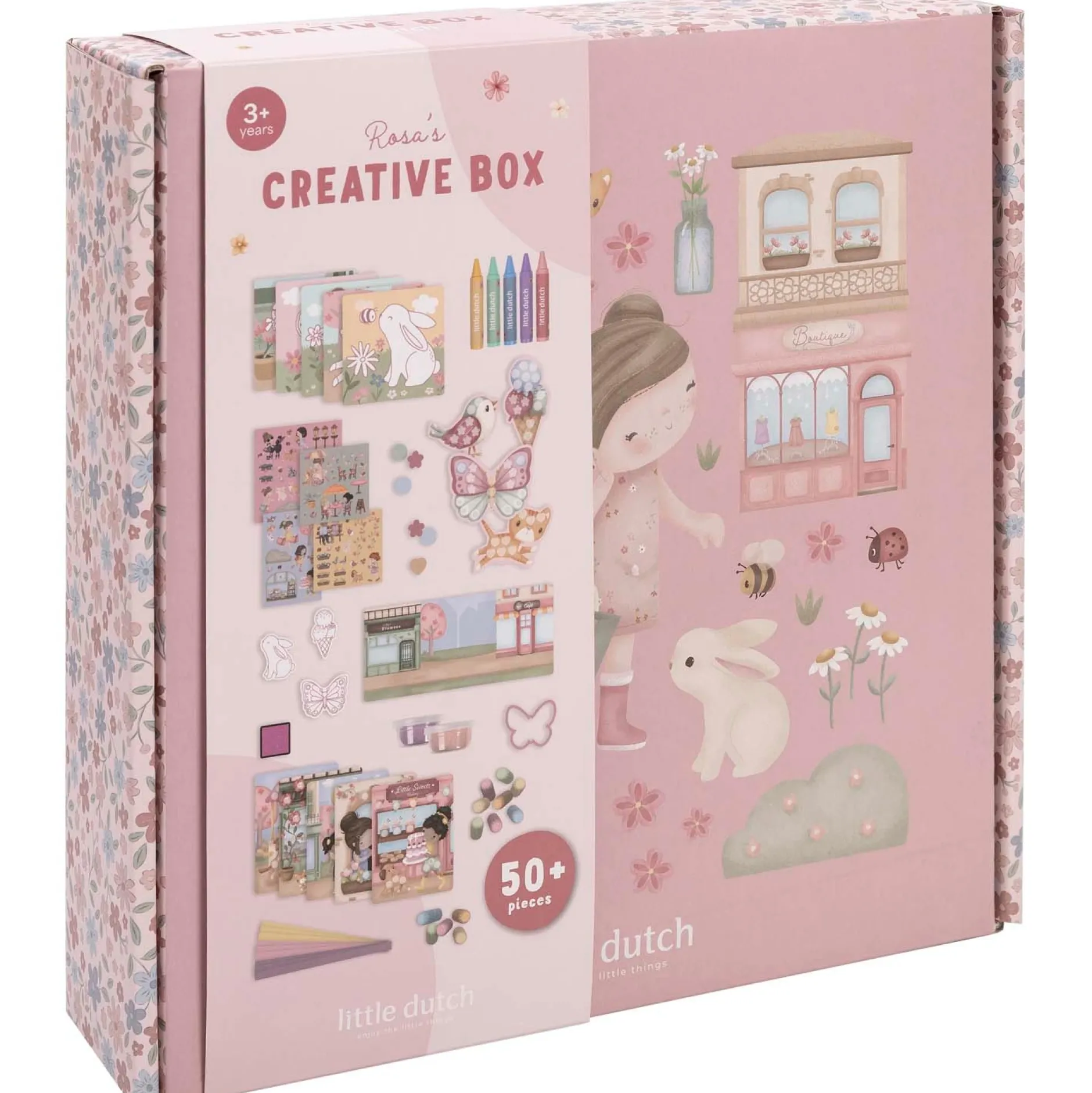 Tekenen|Puzzels & Spellen*Little Dutch Rosa's knutseldoos Multi