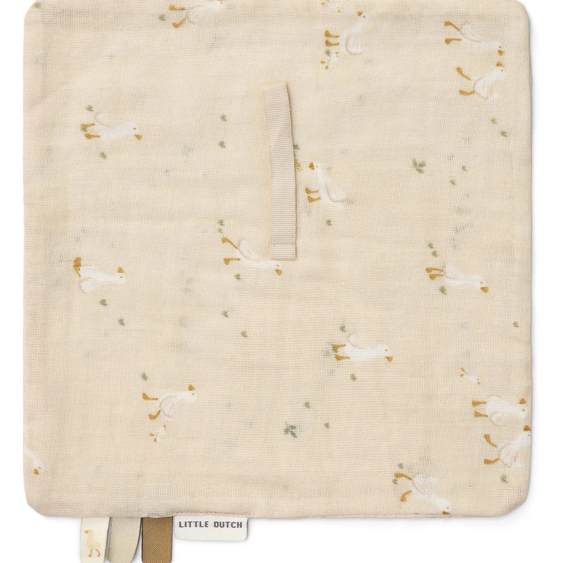 Knuffeldoekjes|Fopspenen & Accessoires*Little Dutch speendoekje Little Goose beige