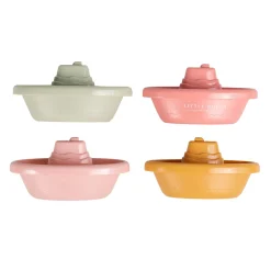 Stapelspeelgoed|Badspeelgoed*Little Dutch stapelbare badbootjes - 4 stuks Pink