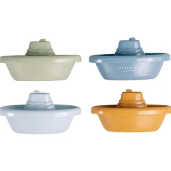 Stapelspeelgoed|Badspeelgoed*Little Dutch stapelbare badbootjes - 4 stuks Blue
