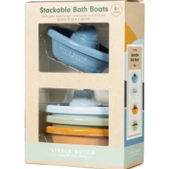 Stapelspeelgoed|Badspeelgoed*Little Dutch stapelbare badbootjes - 4 stuks Blue