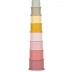 Stapelspeelgoed*Little Dutch stapelbekers - 8 stuks Pink