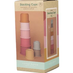 Stapelspeelgoed*Little Dutch stapelbekers - 8 stuks Pink