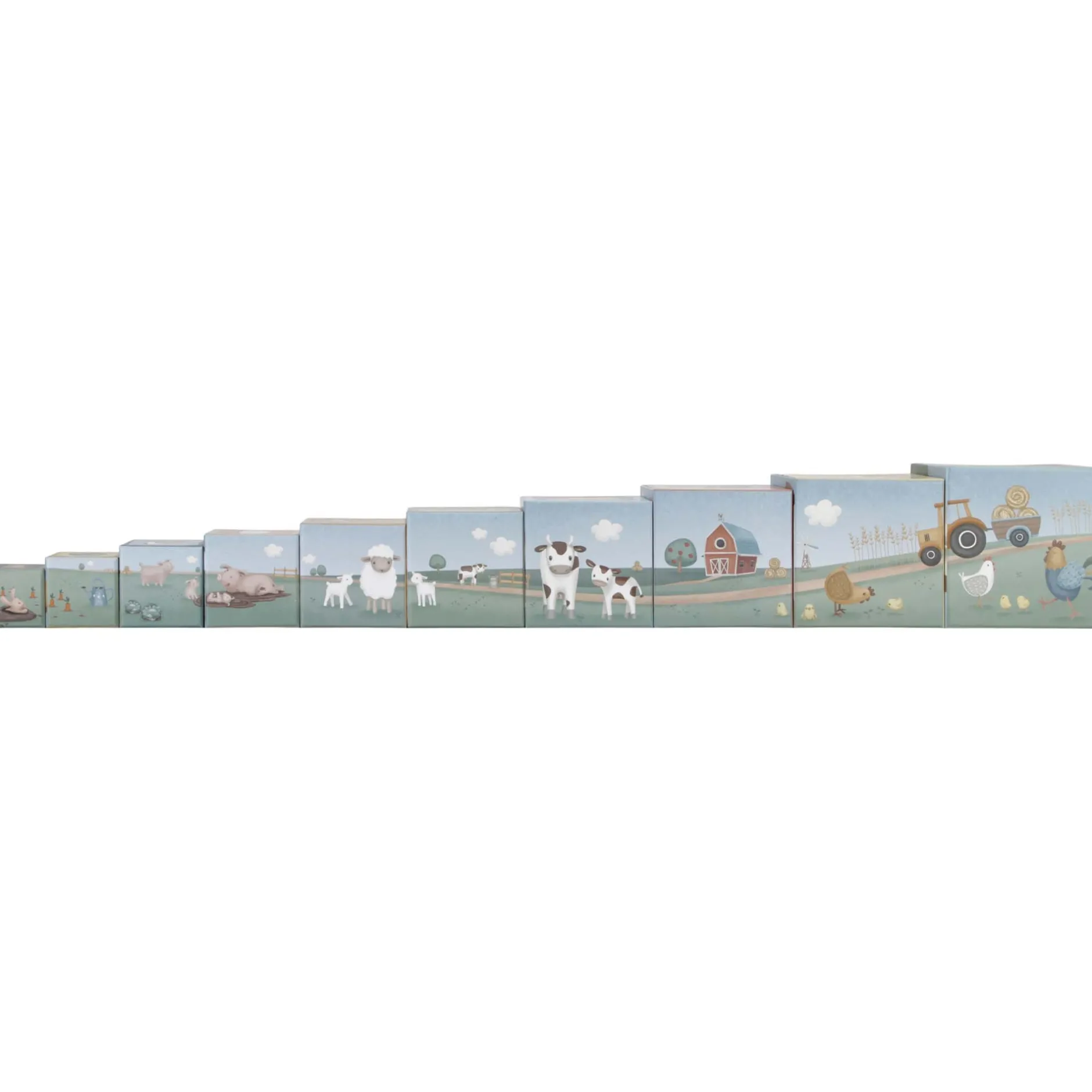 Puzzels|Stapelspeelgoed*Little Dutch Stapeltoren Little Farm Multi