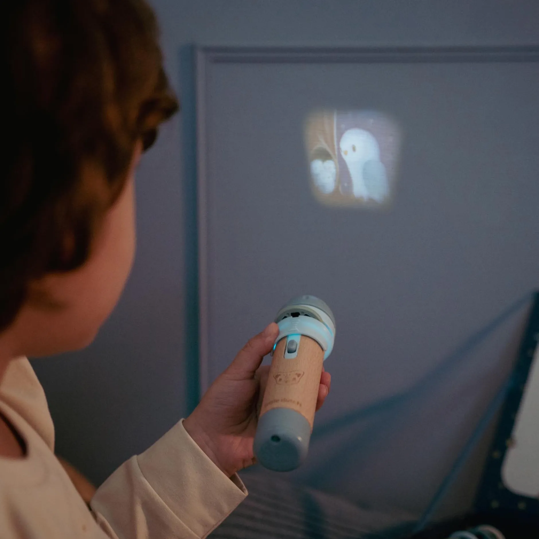 Kraamcadeaus*Little Dutch verhalen projector zaklamp Blue